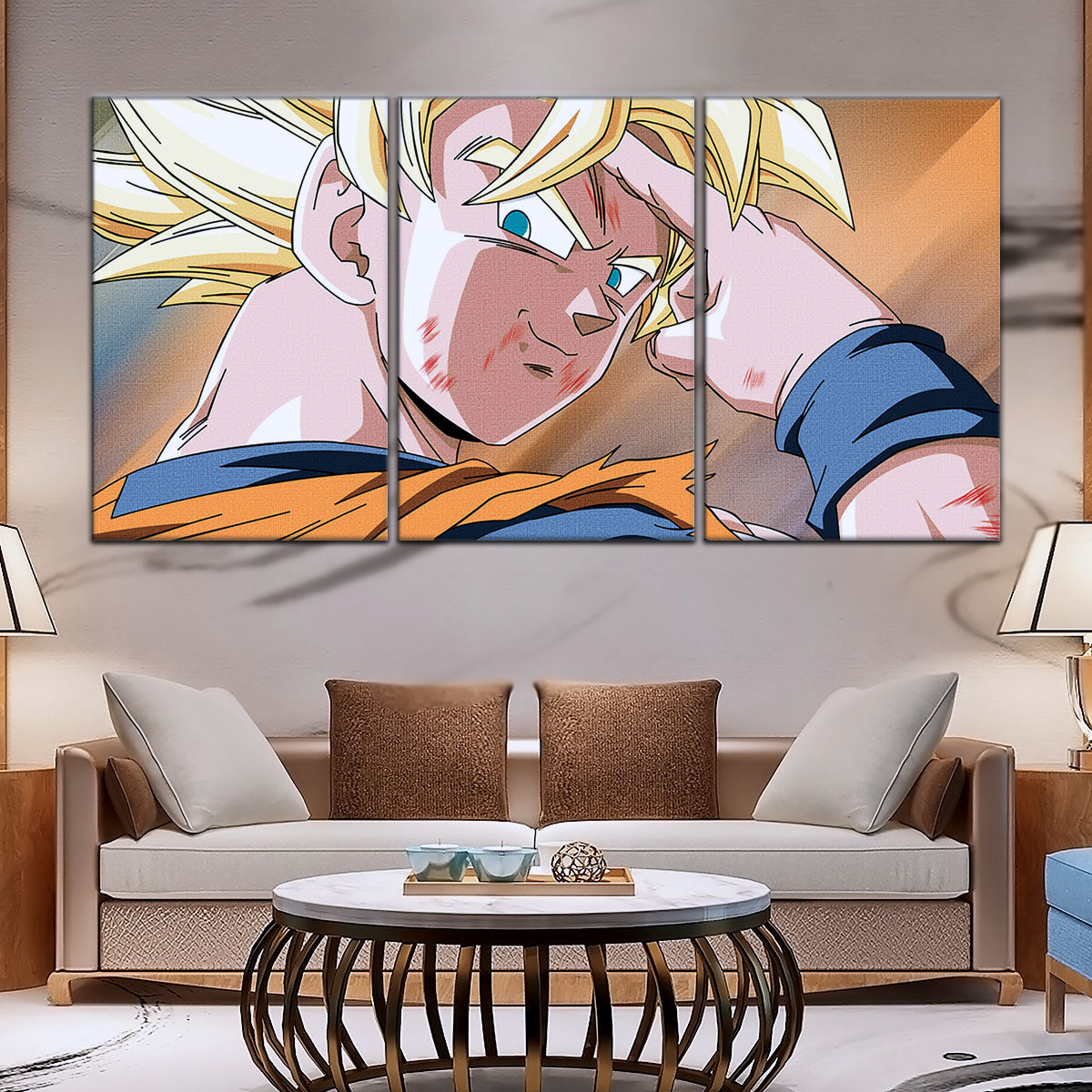 Dragon Ball Canvas Wall Art - DR5041 - Goku Super Saiyan - Bye Guys