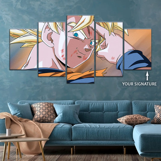 Dragon Ball Canvas Wall Art - DR5041 - Goku Super Saiyan - Bye Guys