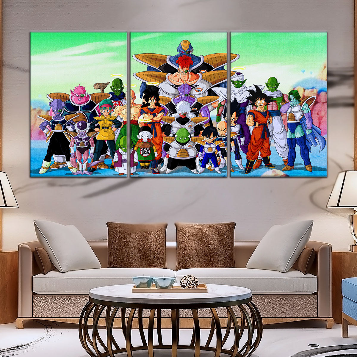 Dragon Ball Canvas Wall Art - DR5072 - Goku vs Ginyu Force Namek Saga