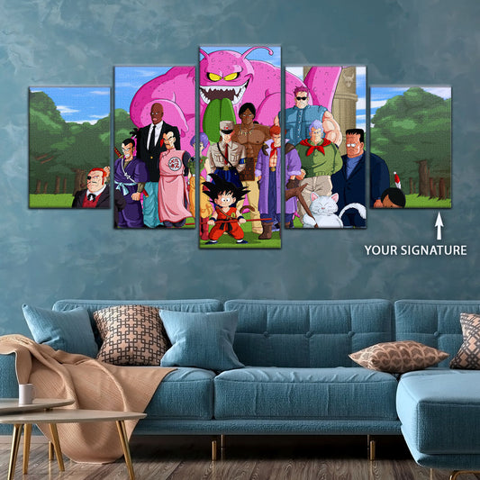 Dragon Ball Canvas Wall Art - DR5068 - Goku vs Red Ribbon Army