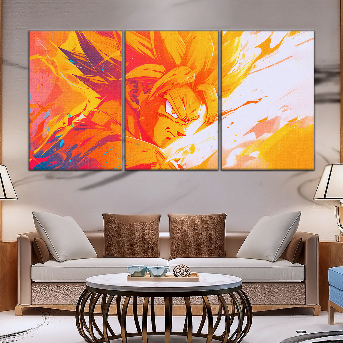 Dragon Ball Canvas Wall Art - DR5040 - Super Saiyan Goku