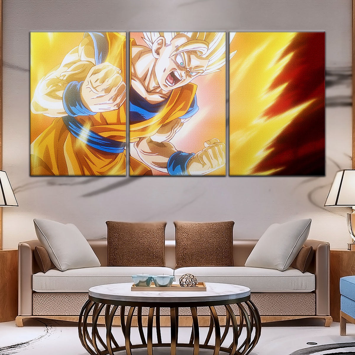 Dragon Ball Canvas Wall Art - DR5043 - Super Saiyan Goku