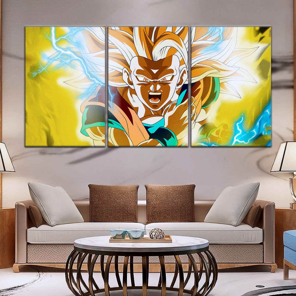 Dragon Ball Canvas Wall Art- DR5046 - Super Saiyan Goku