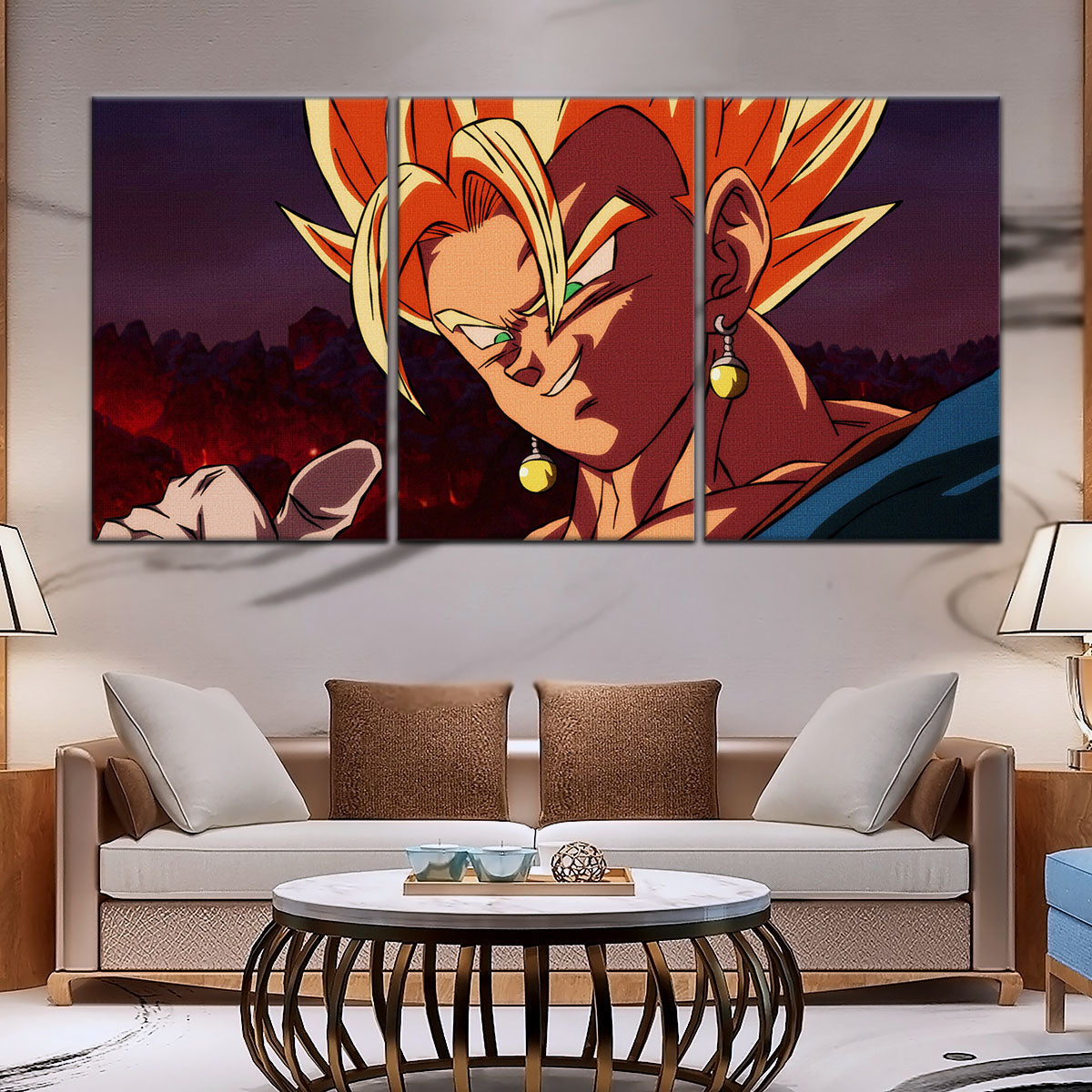 Dragon Ball Canvas Wall Art - DR5130 - Super Saiyan Vegito