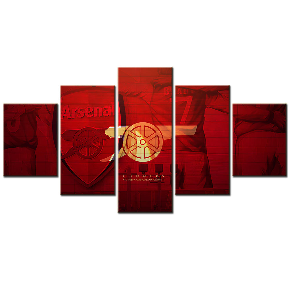 Soccer Canvas Wall Art - FB5009 - Arsenal FC Logo Red