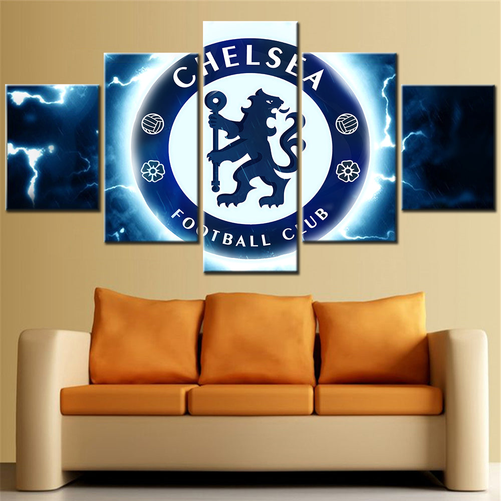Football - 5 Pieces Wall Art - FB5011 - Chelsea Football Club - Football Poster - Football Canvas