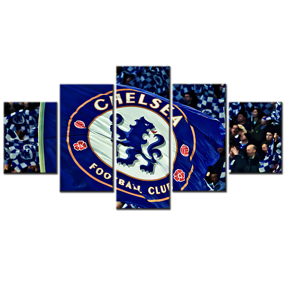 Football - 5 Pieces Wall Art - FB5013 - Chelsea Football Club - Football Poster - Football Canvas