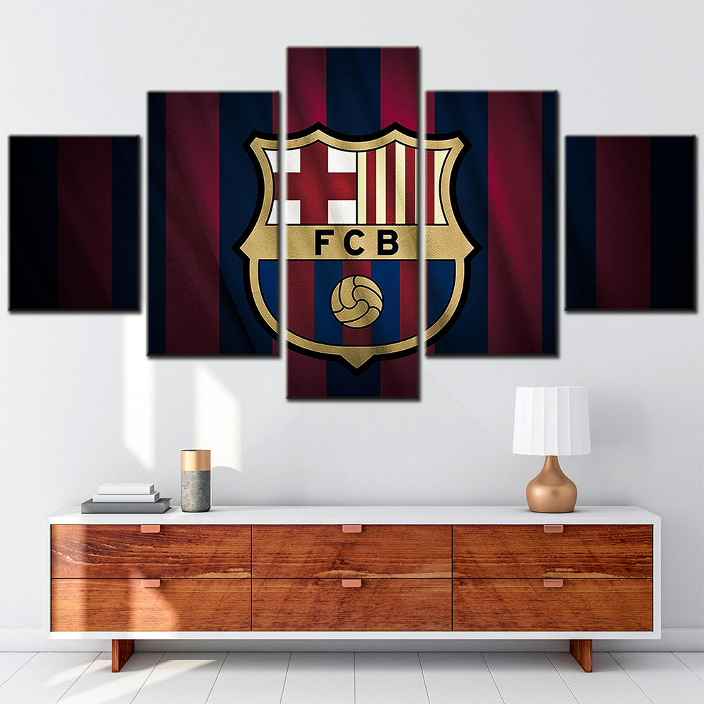 Football - 5 Pieces Wall Art - FB5014 - FC Barcelona - Football Poster - Football Canvas