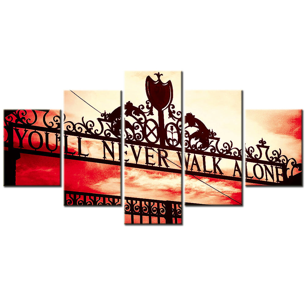 Soccer Canvas Wall Art - FB5006 - You Will Never Walk Alone Liverpool