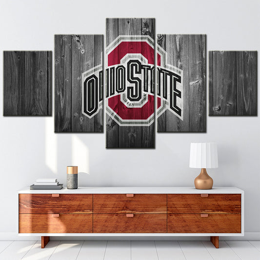Football Team - 5 Pieces Wall Art - FT5002 - Ohio State Buckeyes Football - Football Team Poster - Football Team Canvas