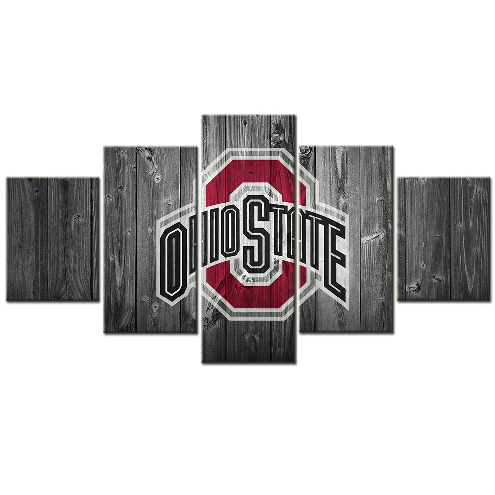 Football Team - 5 Pieces Wall Art - FT5002 - Ohio State Buckeyes Football - Football Team Poster - Football Team Canvas