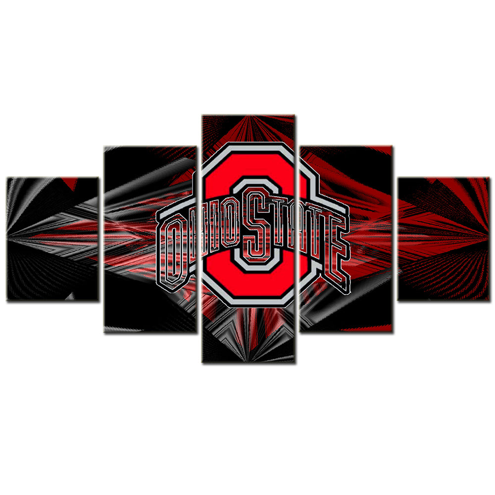 Football Team - 5 Pieces Wall Art - FT5003 - Ohio State Buckeyes Football - Football Team Poster - Football Team Canvas