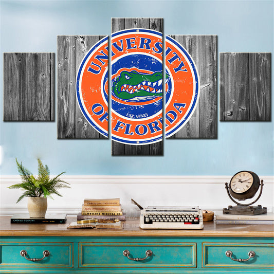 Football Team - 5 Pieces Wall Art - FT5009 - University Of Florida Gators Football - Football Team Poster - Football Team Canvas