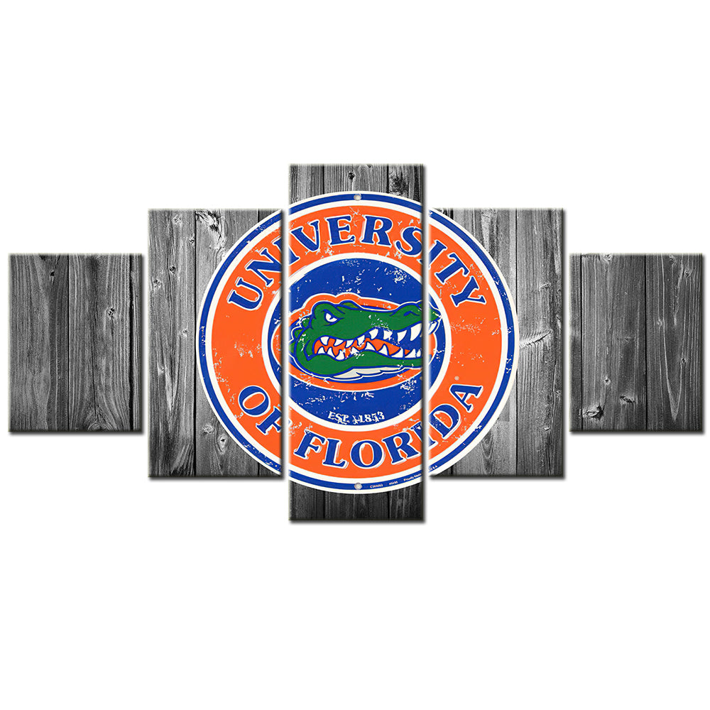 Football Team - 5 Pieces Wall Art - FT5009 - University Of Florida Gators Football - Football Team Poster - Football Team Canvas