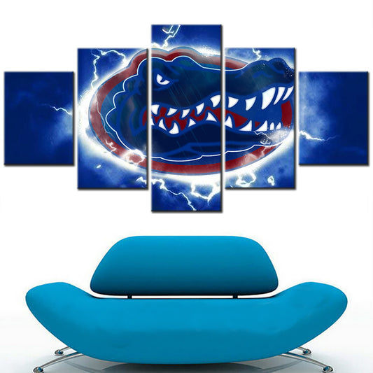 Football Team - 5 Pieces Wall Art - FT5018 - Florida Gators Football - Football Team Poster - Football Team Canvas