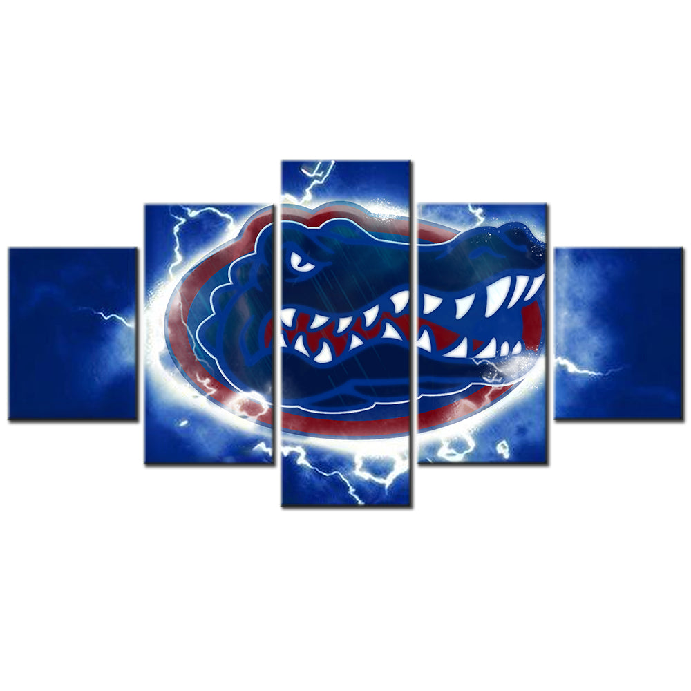 Football Team - 5 Pieces Wall Art - FT5018 - Florida Gators Football - Football Team Poster - Football Team Canvas
