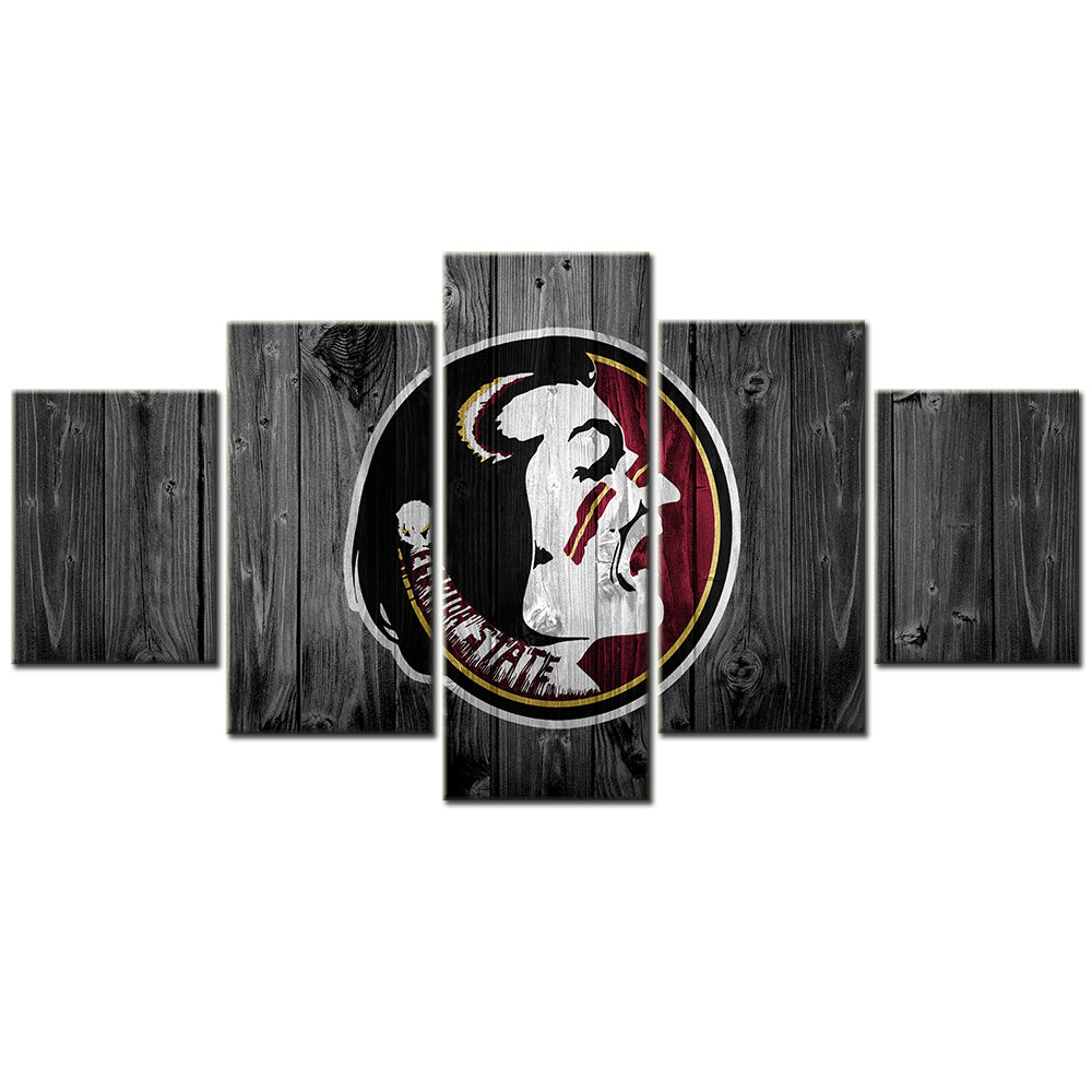 Football Team - 5 Pieces Wall Art - FT5019 - Florida State Seminoles Football - Football Team Poster - Football Team Canvas