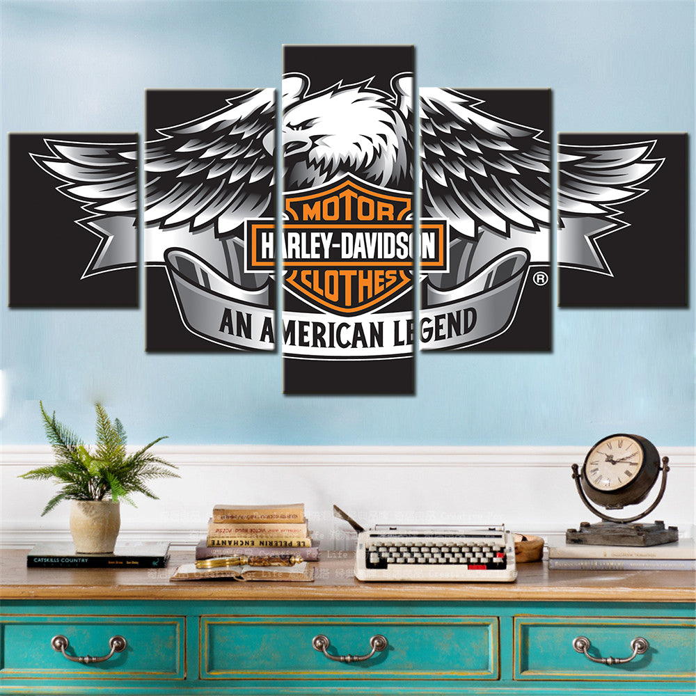 Harley Davidson - 5 Pieces Wall Art - HD5003 - Motor Harley Davidson Clothes An American Legend - Harley Davidson Poster - Harley Davidson Canvas