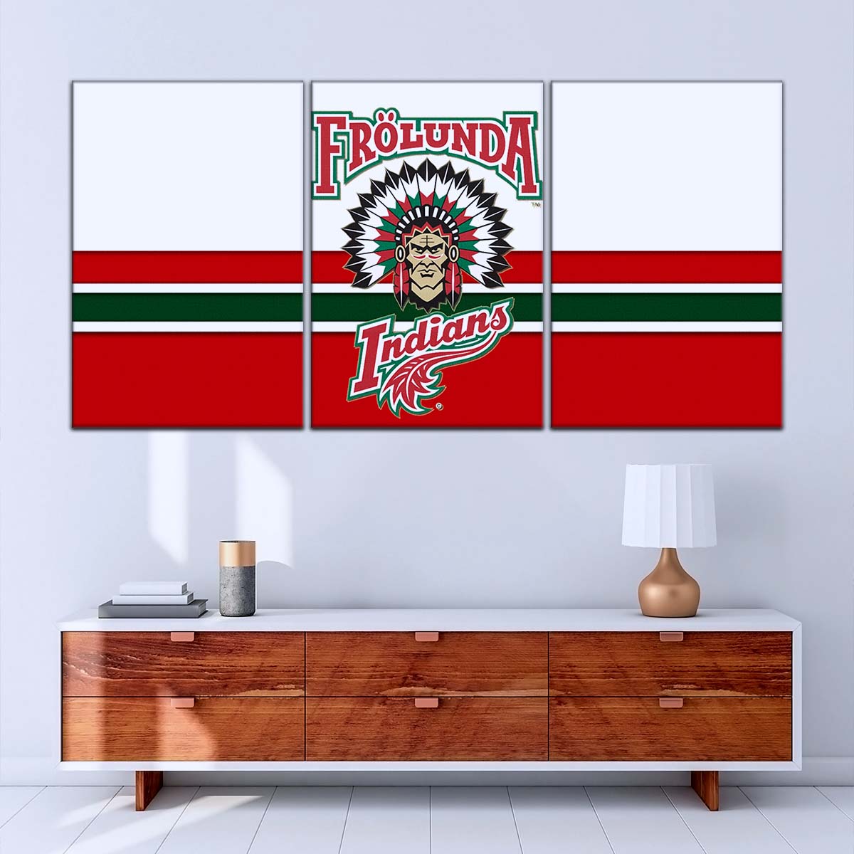 Hockey Canvas Wall Art - IH5030 - Frolunda Indians - FHC Golden