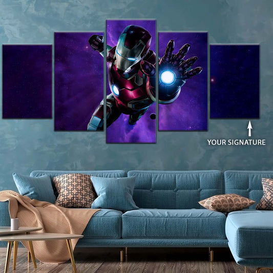 Marvel Wall Art - MCU5027 - Iron Man - Futuristic Hero in Action - Marvel Cinematic Universe Poster - Marvel Cinematic Universe Canvas