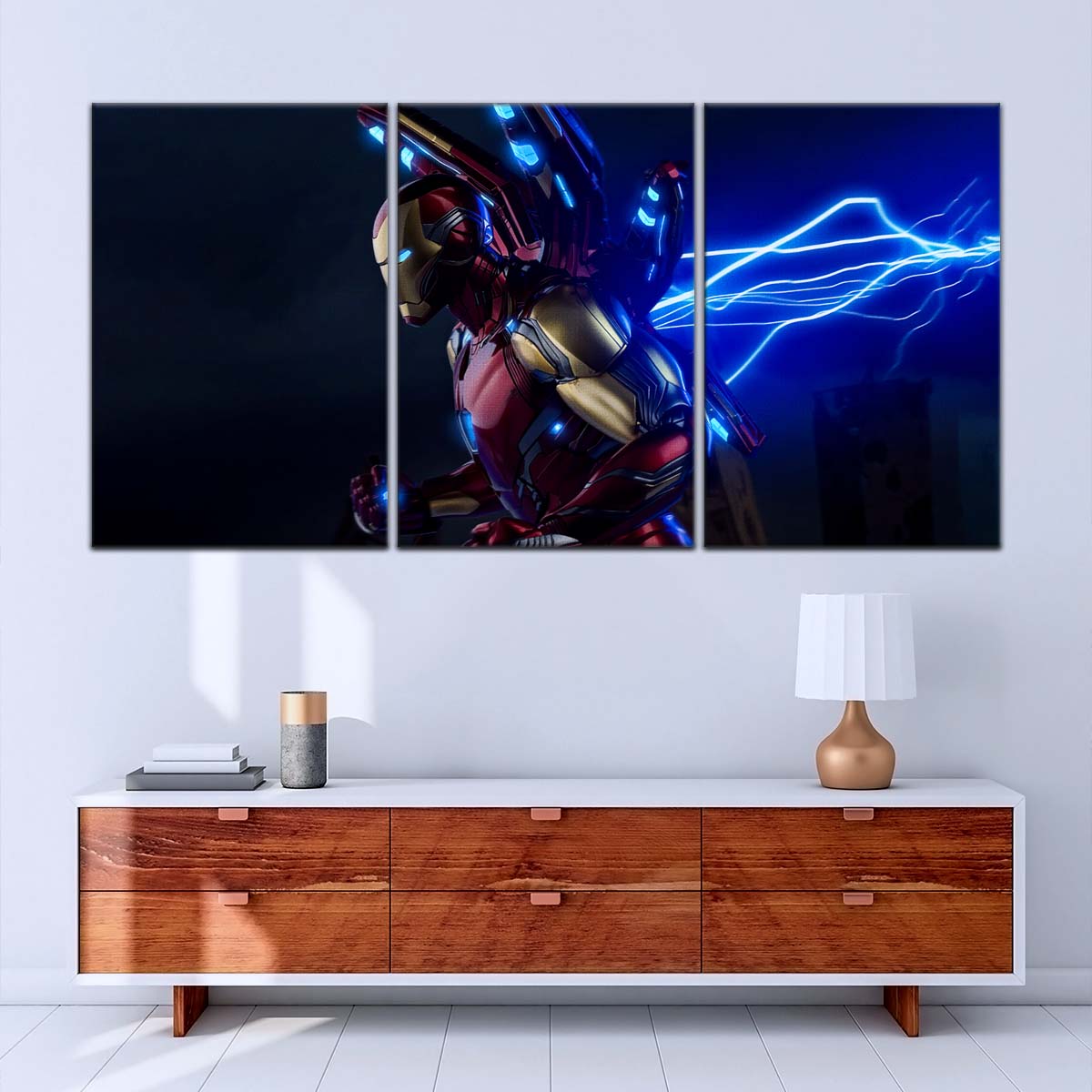 Marvel Wall Art - MCU5028 - Iron Man - Electrifying Power in Action - Marvel Cinematic Universe Poster - Marvel Cinematic Universe Canvas