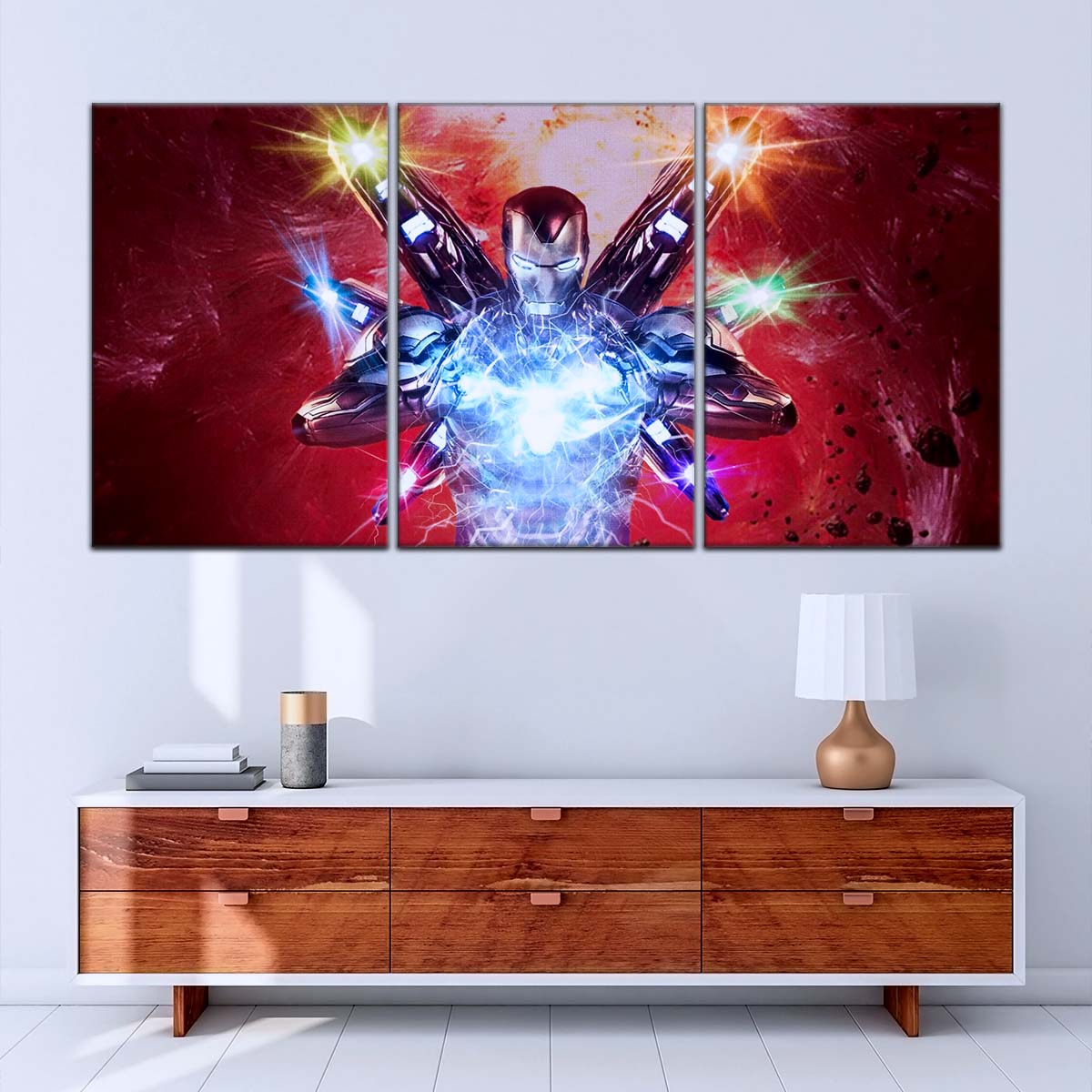 Marvel Wall Art - MCU5029 - Iron Man - Tony Stark’s Power Unleashed - Avengers Endgame - Marvel Cinematic Universe Poster - Marvel Cinematic Universe Canvas