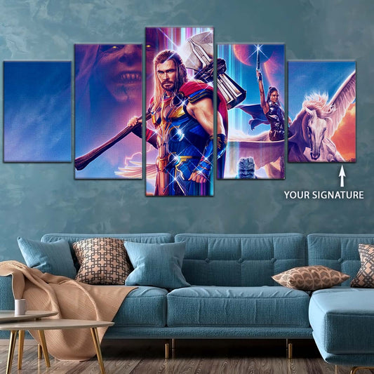 Marvel Wall Art - MCU5044 - Thor - Thor Love And Thunder - Marvel Cinematic Universe Poster - Marvel Cinematic Universe Canvas