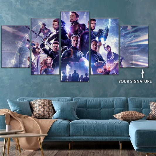 Marvel Wall Art - MCU5064 - Clint Barton - Hulk - Captain America - Thor - Black Widow - Iron Man - Ant-Man - Avengers Endgame - Marvel Cinematic Universe Poster - Marvel Cinematic Universe Canvas