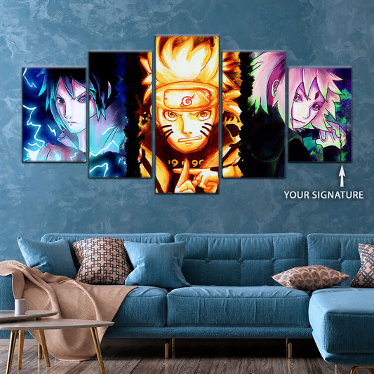 Naruto Canvas Wall Art - NA5015 - Sakura Haruno - Naruto Uzumaki - Sasuke Uchiha