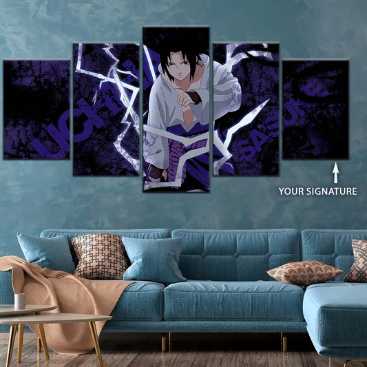 Naruto Wall Art - NA5047 - Sasuke Uchiha - Epic Naruto Anime Power Unleashed - Naruto Poster - Naruto Canvas