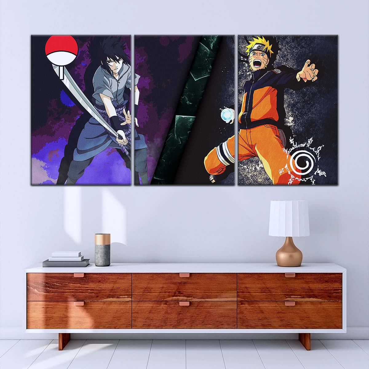 Naruto Wall Art - NA5055 - Naruto Uzumaki & Sasuke Uchiha Epic Showdown- Naruto Poster - Naruto Canvas