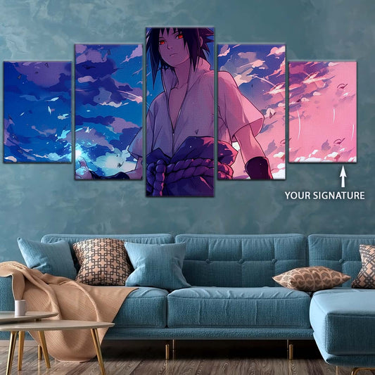 Naruto Wall Art - NA5059 - Sasuke Uchiha With Sharingan And Chidori - Naruto Poster - Naruto Canvas