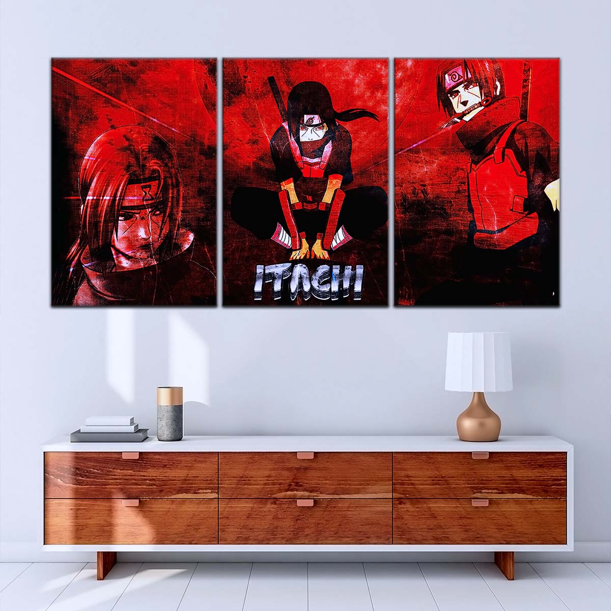 Naruto Wall Art - NA5062 - Itachi Uchiha - Red Eyes Sharingan - Naruto Poster - Naruto Canvas