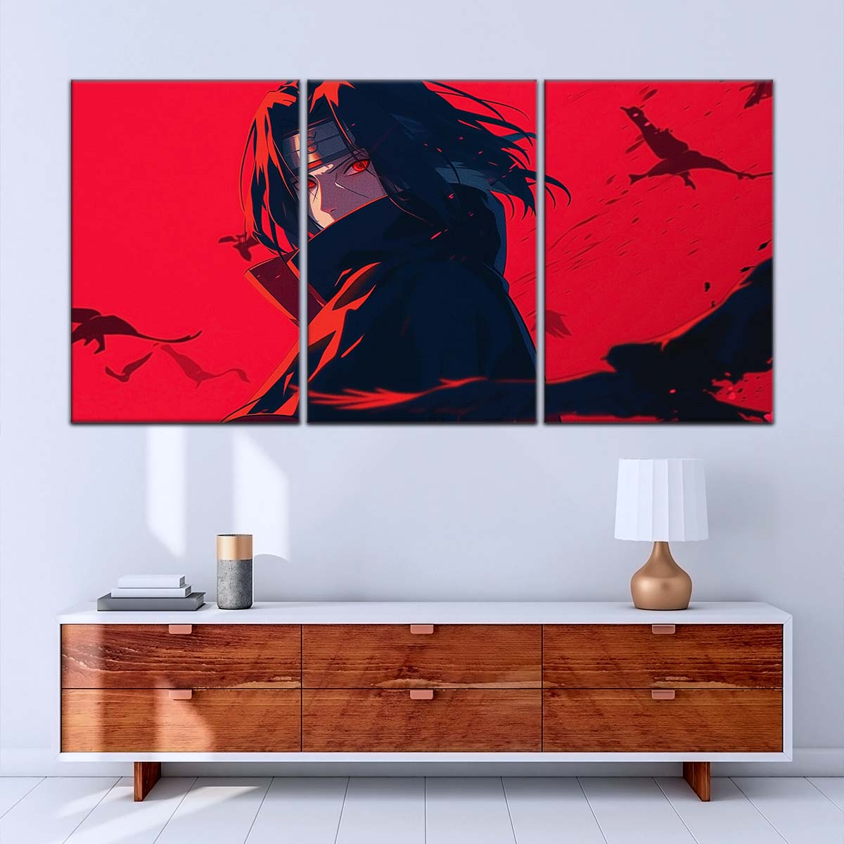 Naruto Wall Art - NA5064 - Itachi Uchiha - Sharingan Blaze - Naruto Poster - Naruto Canvas