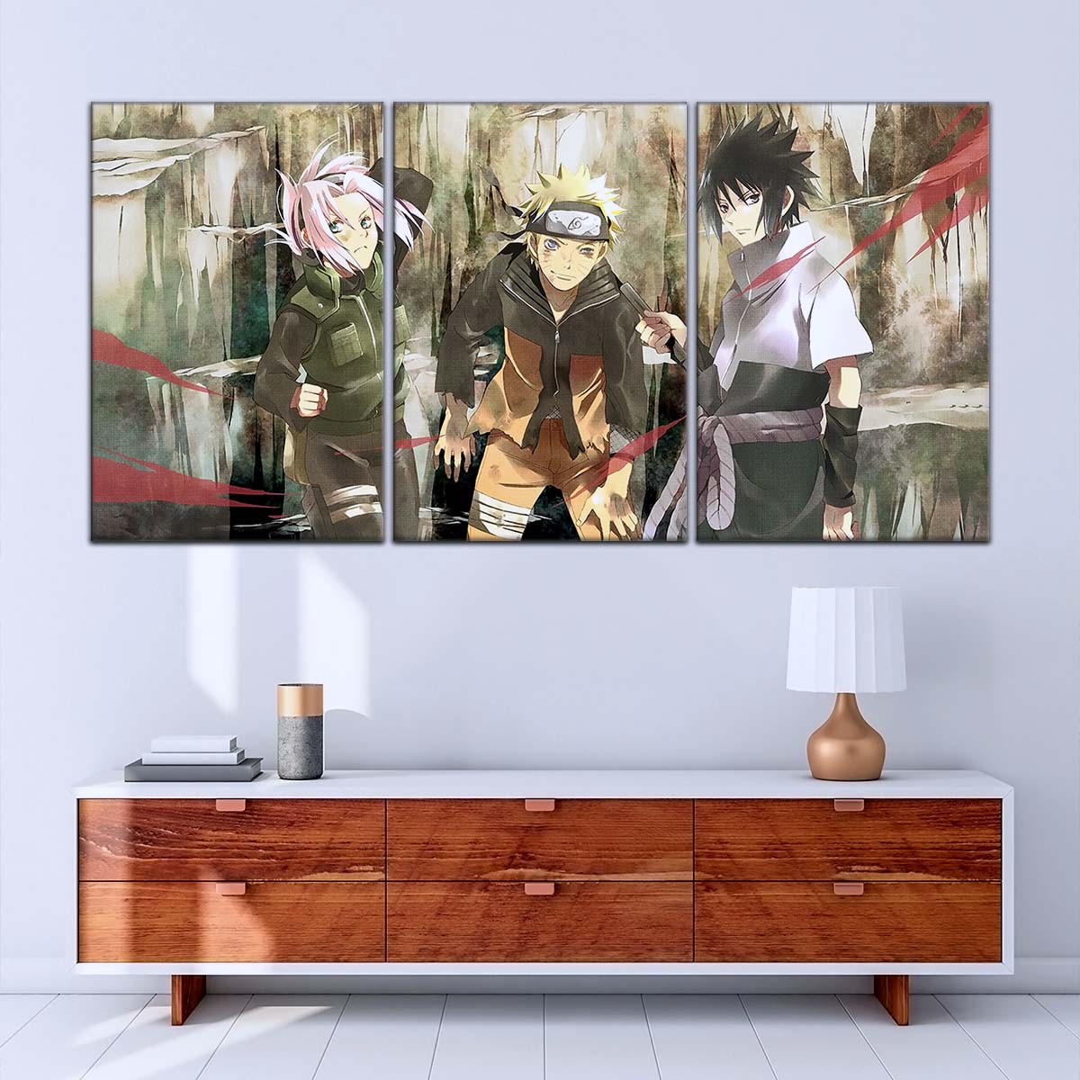 Naruto Wall Art - NA5017 - Sakura Haruno - Naruto Uzumaki - Sasuke Uchiha - Naruto Poster - Naruto Canvas