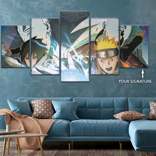 Naruto Wall Art - NA5021 - Naruto Uzumaki - Sasuke Uchiha - Uchiha Clash Obito - Uchiha Madara - Naruto Poster - Naruto Canvas