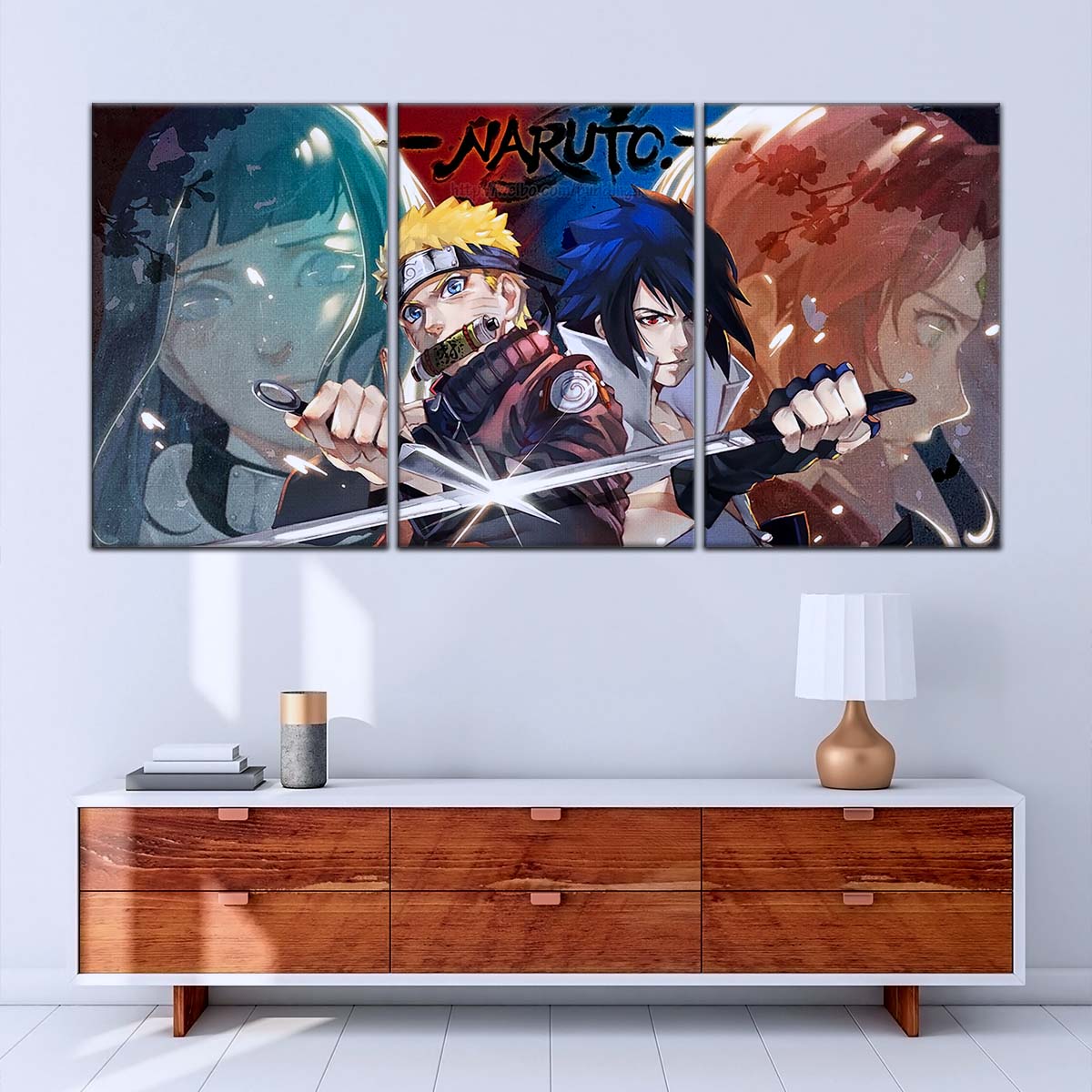Naruto Wall Art - NA5024 - Sakura Haruno - Hinata Hyuga - Naruto Uzumaki - Sasuke Uchiha - Naruto Poster - Naruto Canvas