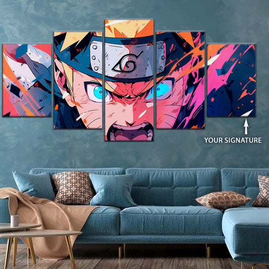 Naruto Wall Art - NA5040 - Naruto Uzumaki - Dynamic Ninja Power Display - Naruto Poster - Naruto Canvas