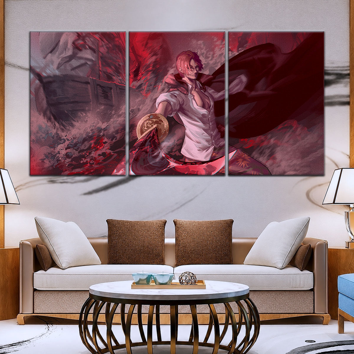 One Piece Canvas Wall Art - OP5017 - Red Hair Shanks