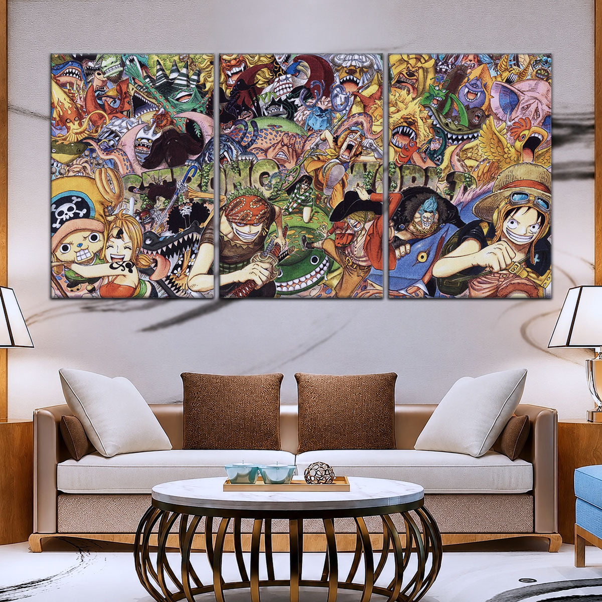 One Piece Canvas Wall Art - OP5072 - Strong World Straw Hat Crew