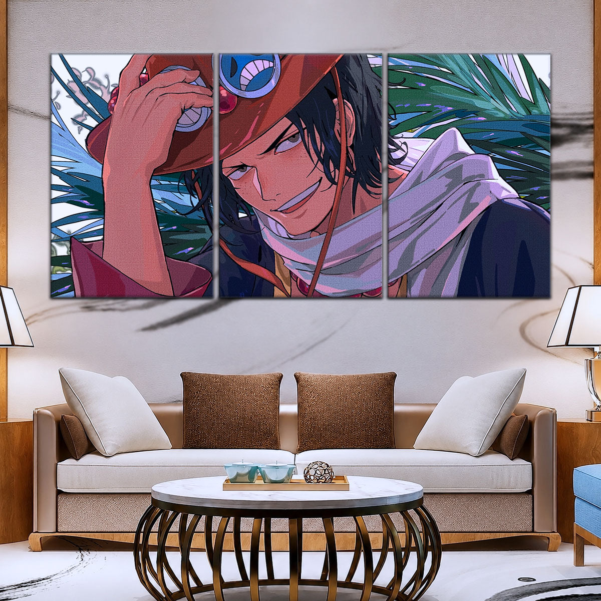 One Piece Canvas Wall Art - OP5075 - Portgas D. Ace Fire Fist