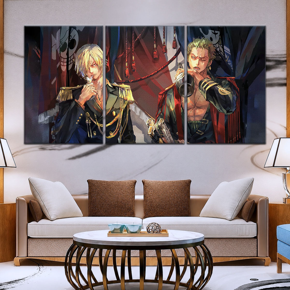 One Piece Canvas Wall Art - OP5078 - Roronoa Zoro Three Sword Style - Sanji