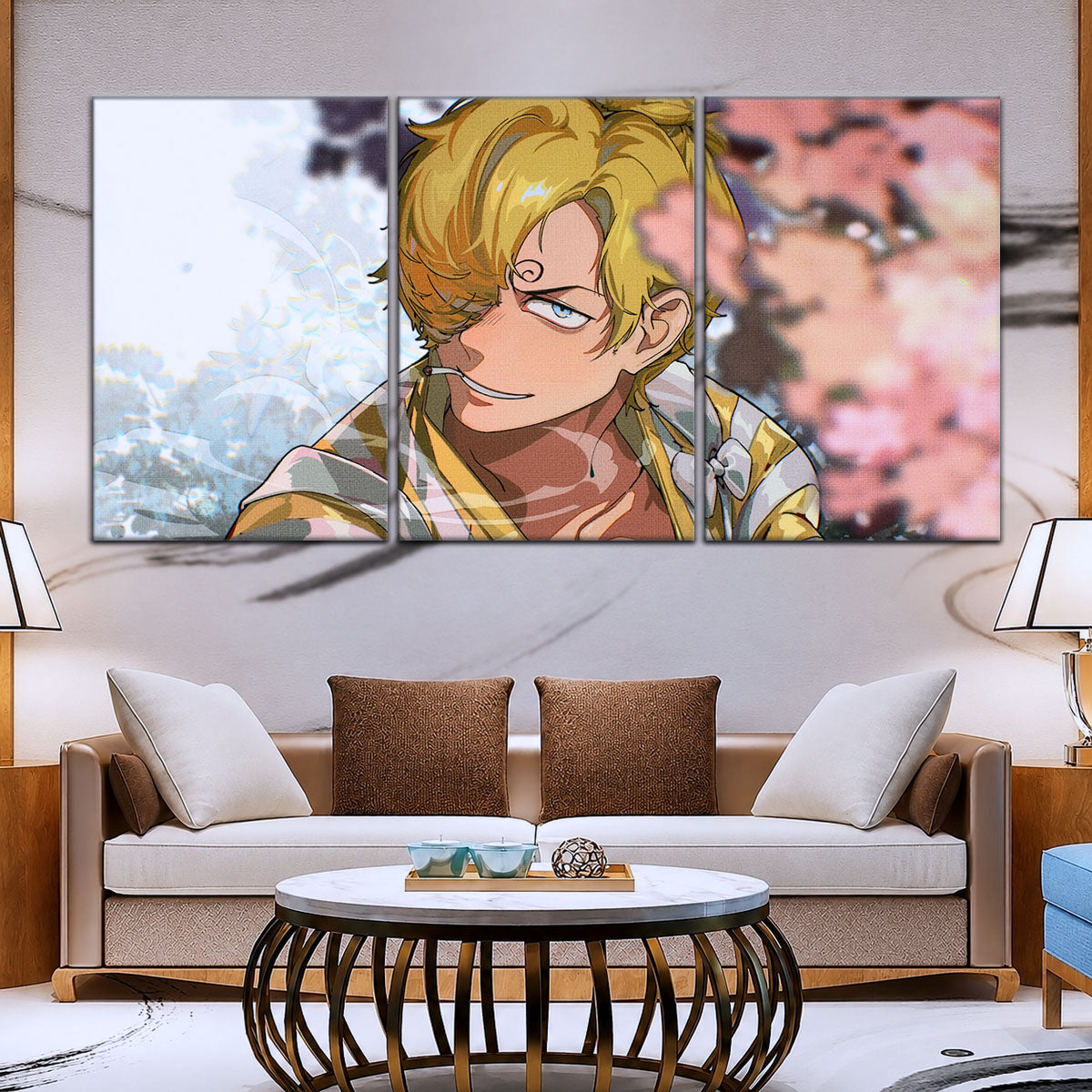 One Piece Canvas Wall Art - OP5086 - Sanji in Bloom Stunning