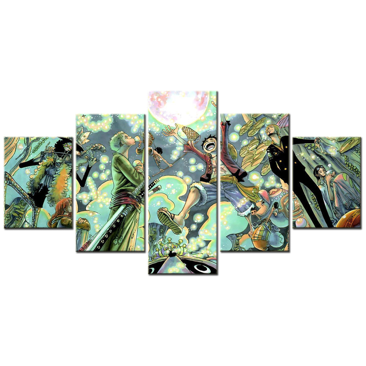 One Piece Canvas Wall Art - OP5116 - Monkey D. Luffy - Roronoa Zoro - Sanji - Straw Hat Crew