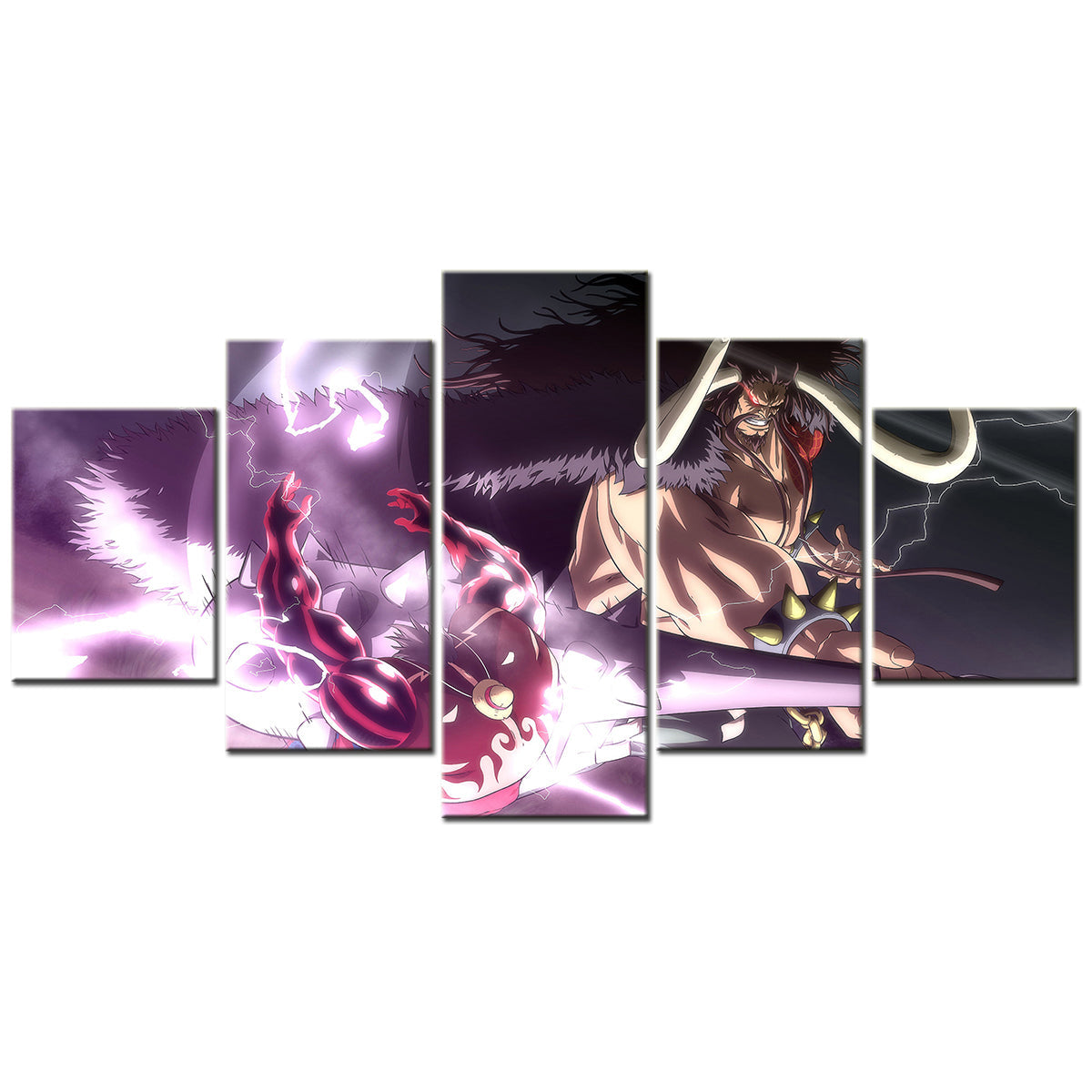 One Piece Canvas Wall Art - OP5157 - Gear Fourth Luffy Unleashed vs Kaido