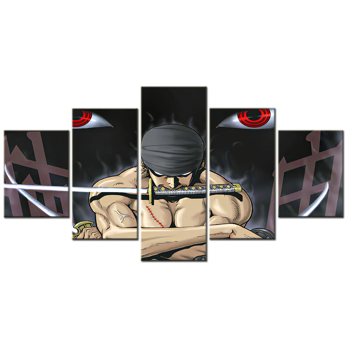 One Piece Canvas Wall Art - OP5168 - Roronoa Zoro Three Sword Style