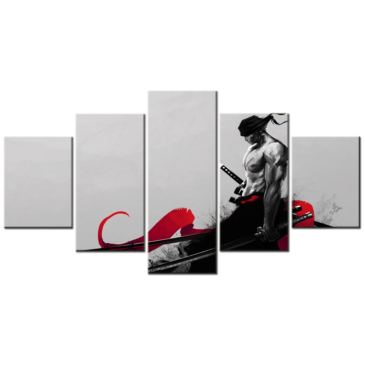 One Piece Canvas Wall Art - OP5172 - Roronoa Zoro Three Sword Style