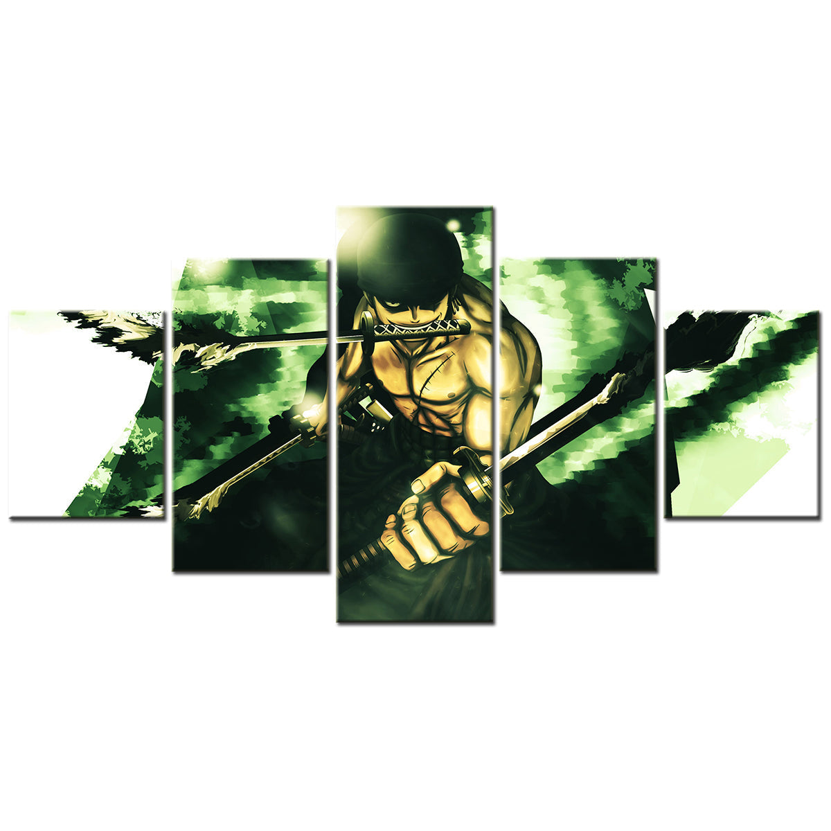One Piece Canvas Wall Art - OP5174 - Roronoa Zoro Three Sword Style