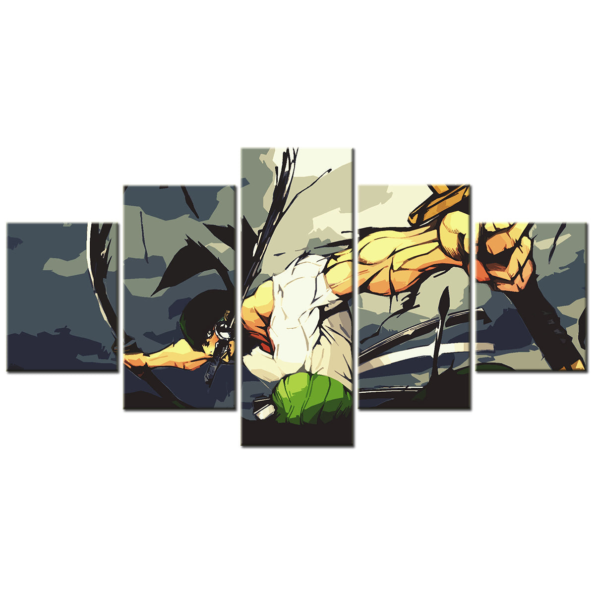 One Piece Canvas Wall Art - OP5175 - Roronoa Zoro Three Sword Style