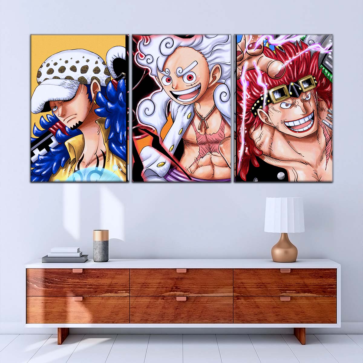 One Piece Wall Art - OP5008 - Eustass Kid Gear 5 - Monkey D. Luffy - Trafalgar Law - One Piece Poster - One Piece Canvas
